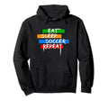 Eat Sleep Soccer Repeat Player Goalie Hoodie - Graphic Print Unisex