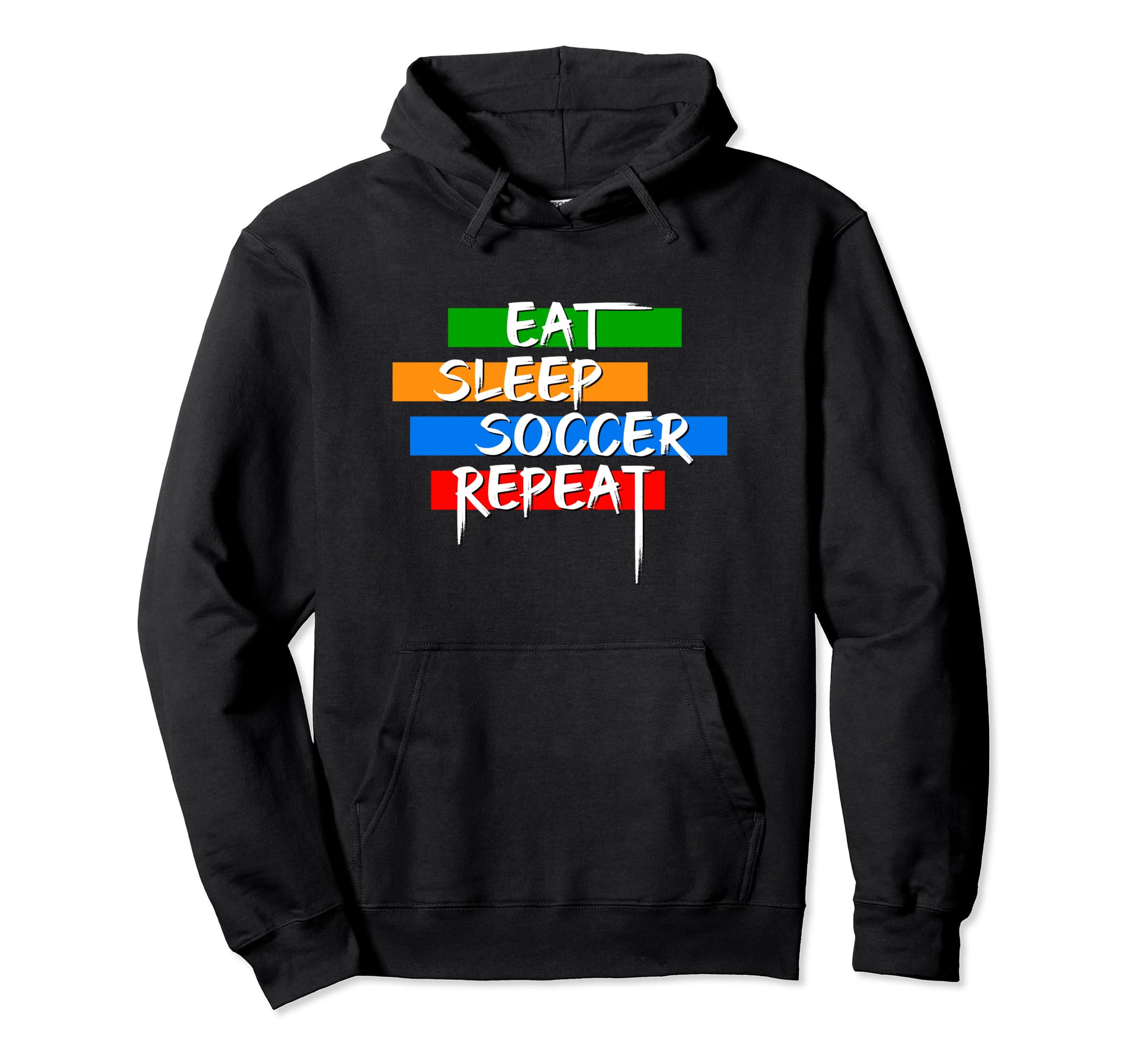 Eat Sleep Soccer Repeat Player Goalie Hoodie - Graphic Print Unisex