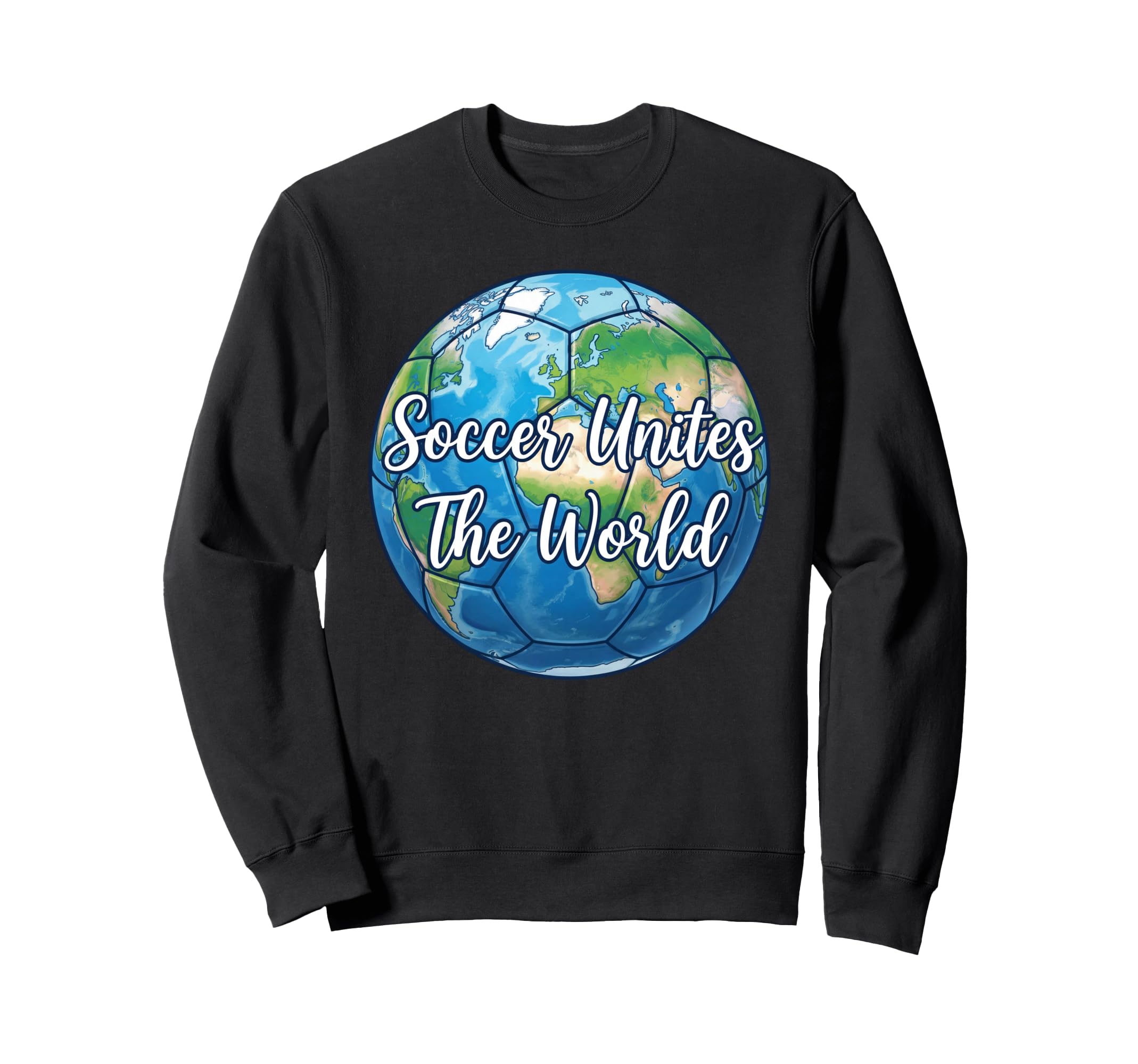 Soccer Unites World Futbol Soccer Sweatshirt - Unique Graphic Men Women