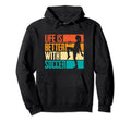 Funny Life Is Better Soccer Hoodie - Aesthetic Graphic Men Women