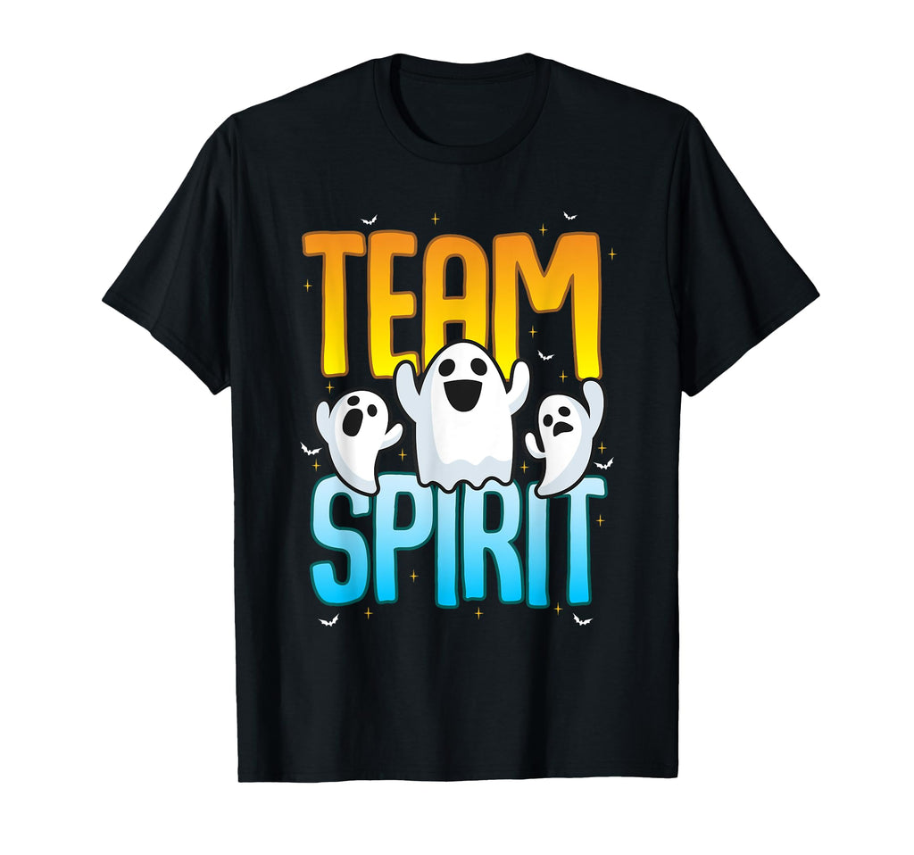 Funny Halloween Team Spirit Ghosts T-Shirt - Minimalist Print Unisex