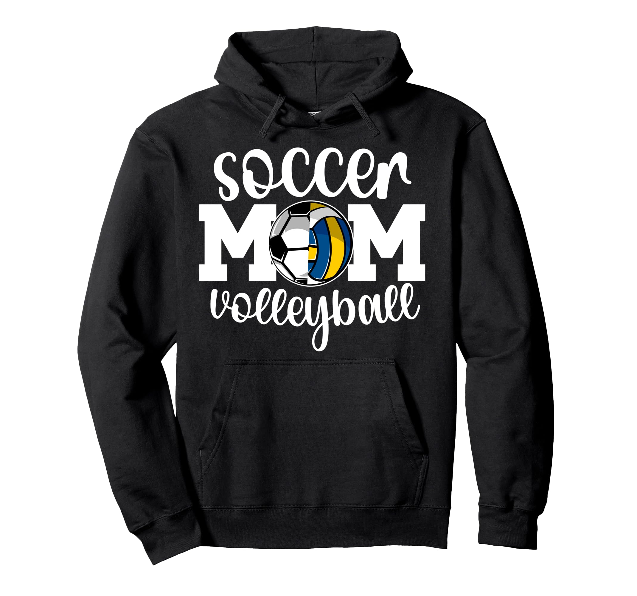 Volleyball Soccer Mom Ballers Hoodie - Fun Novelty Design for Adults