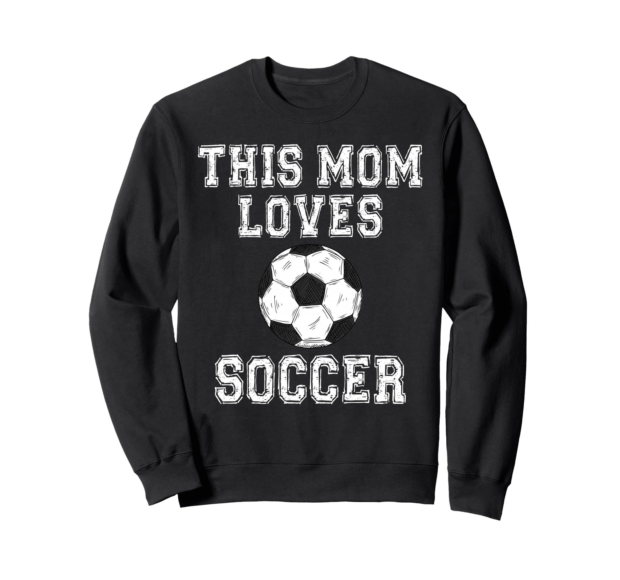 This Mom Loves Soccer Game Day Sports Sweatshirt - Trendy Graphic Unisex