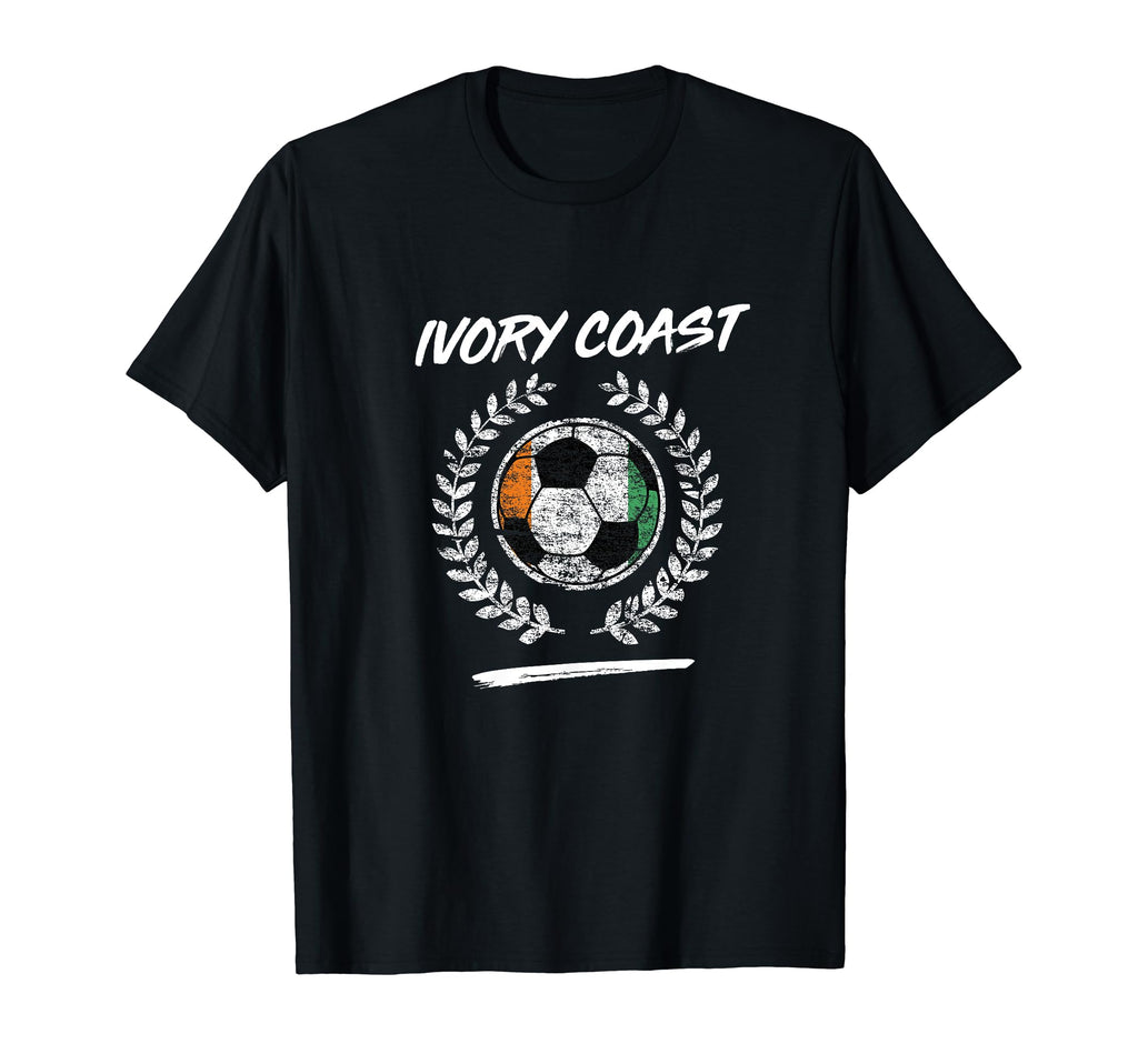 Ivory Coast Flag Ivorian Soccer Team T-Shirt - Aesthetic Graphic Unisex
