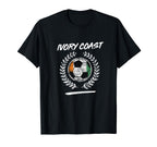 Ivory Coast Flag Ivorian Soccer Team T-Shirt - Aesthetic Graphic Unisex