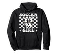 Womens Coquette Bow Ribbon Soccer Player Hoodie - Custom Art Print Unisex
