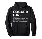 Soccer Definition Superheroine Hoodie - Novelty Apparel Men Women
