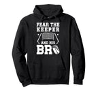Funny Hockey Keeper Brother Hockey Hoodie - Fun Novelty Design for Adults