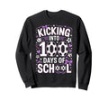 100 Days School Soccer Coquette Bow Sweatshirt - Trendy Graphic for Adults