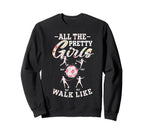 Soccer All Pretty Walk Like This Sweatshirt - Aesthetic Graphic for Adults