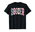 Soccer Grandma Game Day Stripes Leopard T-Shirt - Aesthetic Graphic Unisex