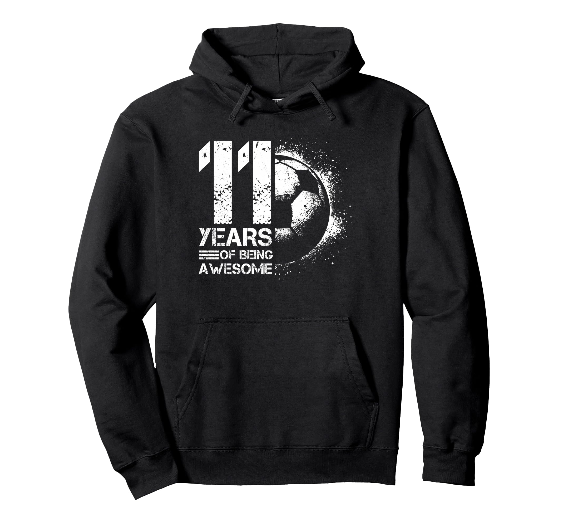 11Th Birthday Soccer Player Hoodie - Casual Everyday Wear Men Women