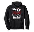 My Heart Is That Field Soccer Hoodie - Novelty Apparel for Adults