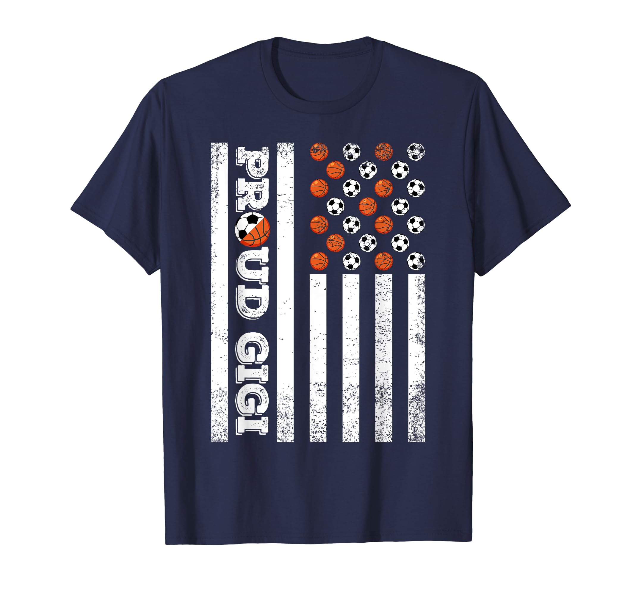 Proud Gigi Soccer Basketball Player T-Shirt - Trendy Graphic Men Women