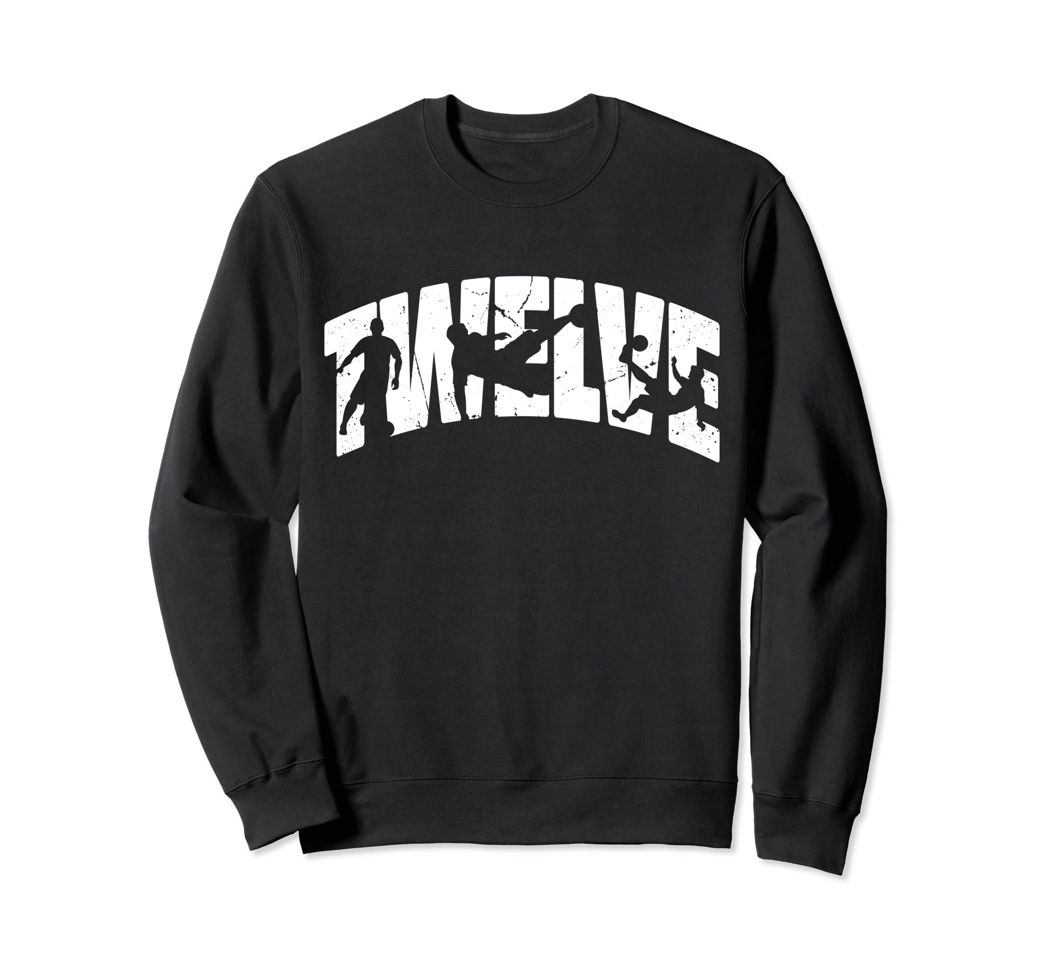 12Th Birthday Soccer 12 Years Old Sweatshirt - Minimalist Print for Adults