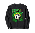2026 Brasil Cup Flag Soccer Pride Sweatshirt - Trendy Graphic Unisex