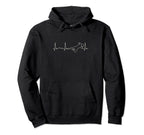 Funny Heartbeat Soccer Goalie Hoodie - Casual Everyday Wear Men Women