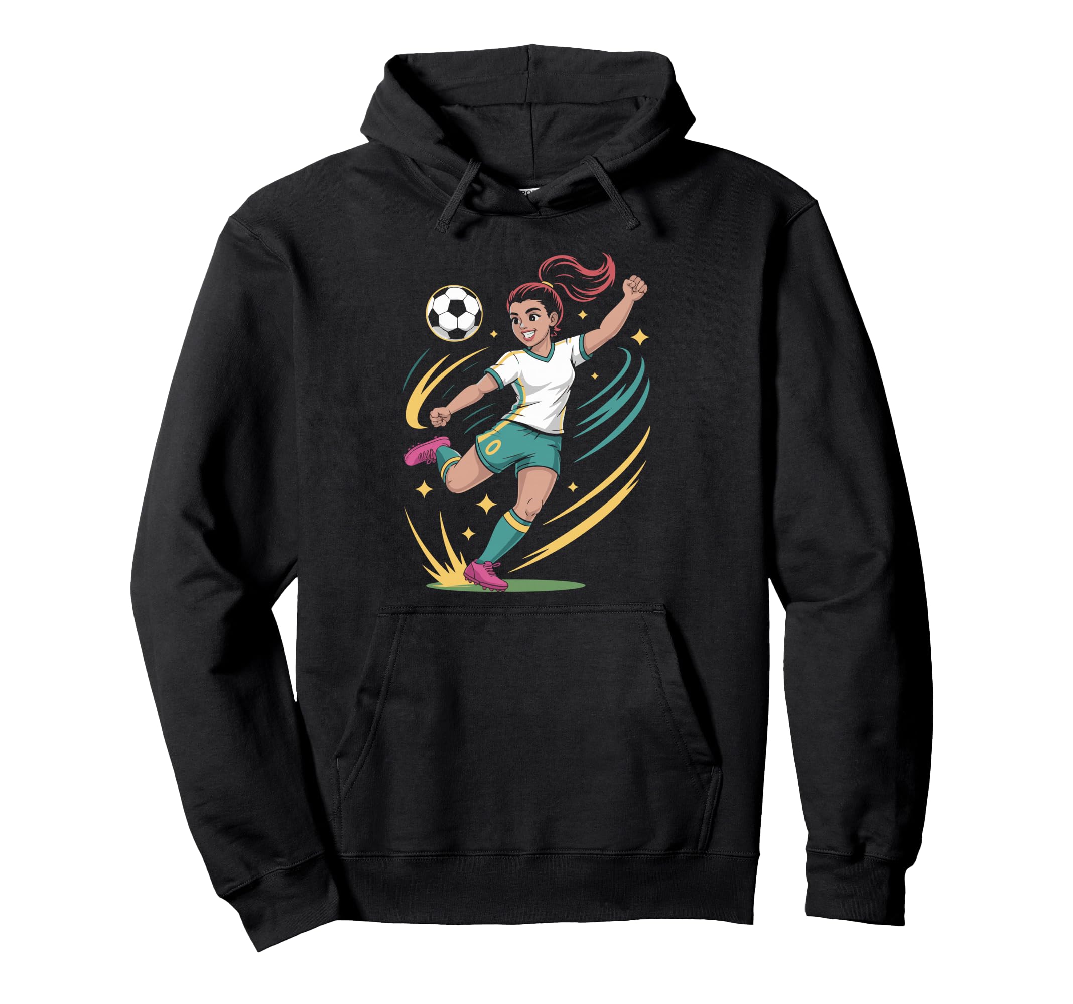 Funny Soccer Soccer Player And Lover Hoodie - Aesthetic Graphic for Adults