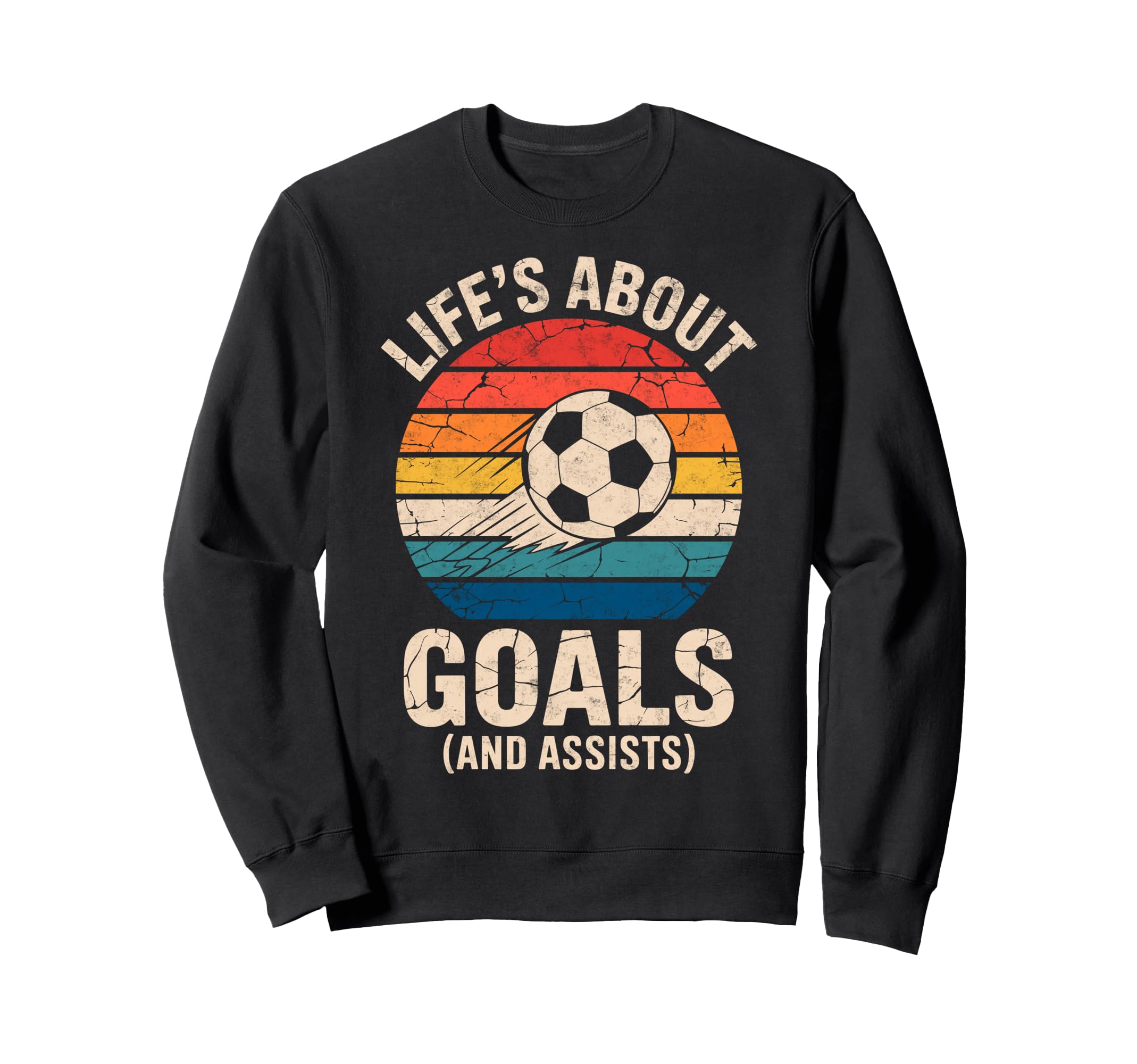 Lifes About Goals And Assists Sweatshirt - Custom Art Print Men Women