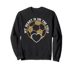 My Heart Is That Field Soccer Sweatshirt - Aesthetic Graphic for Adults
