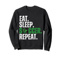 Eat Sleep Soccer Repeat Soccer Sweatshirt - Aesthetic Graphic Men Women