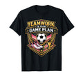 Teamwork Is Our Game Plan Team Soccer T-Shirt - Graphic Print Unisex