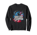 Soccer Champion Sweatshirt - Graphic Print for Adults