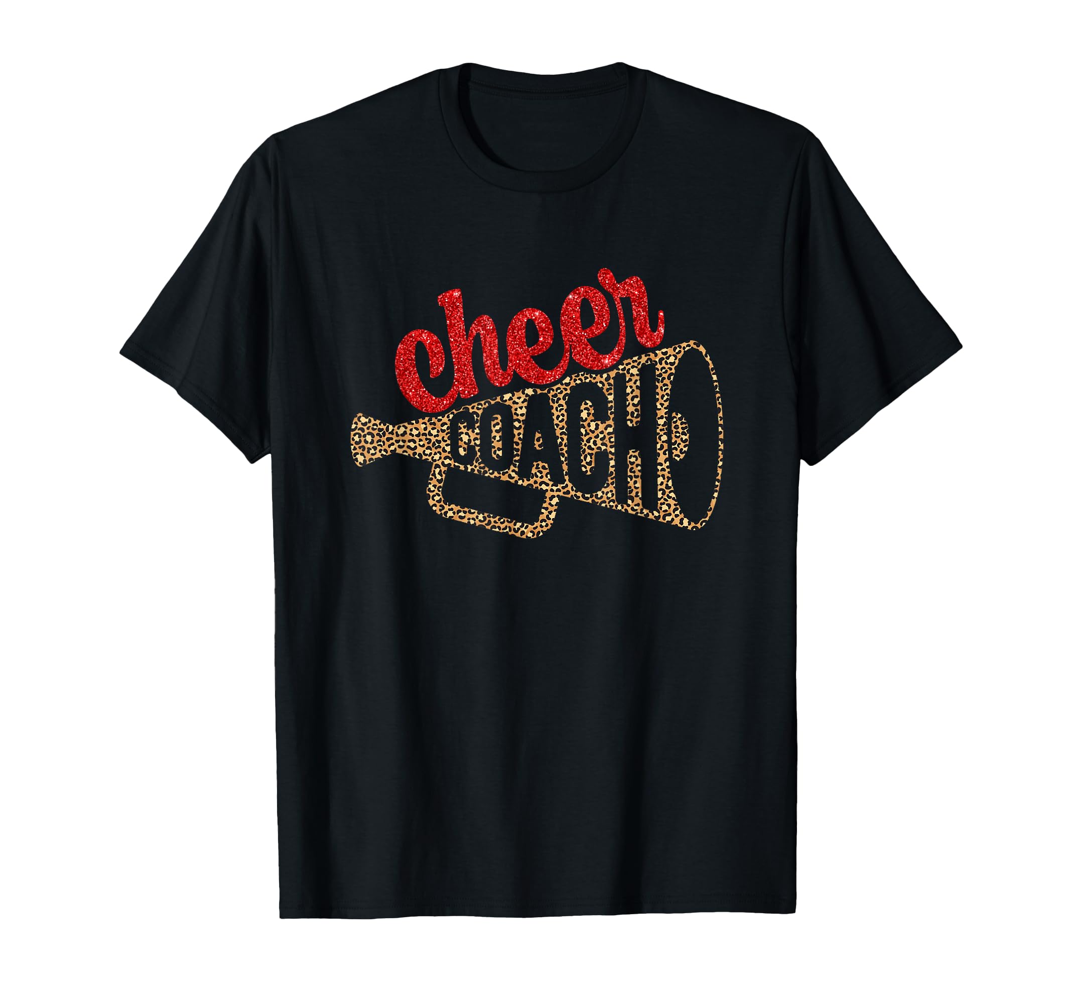 Cheer Coach Megaphone Cheerleader T-Shirt - Fun Novelty Design for Adults
