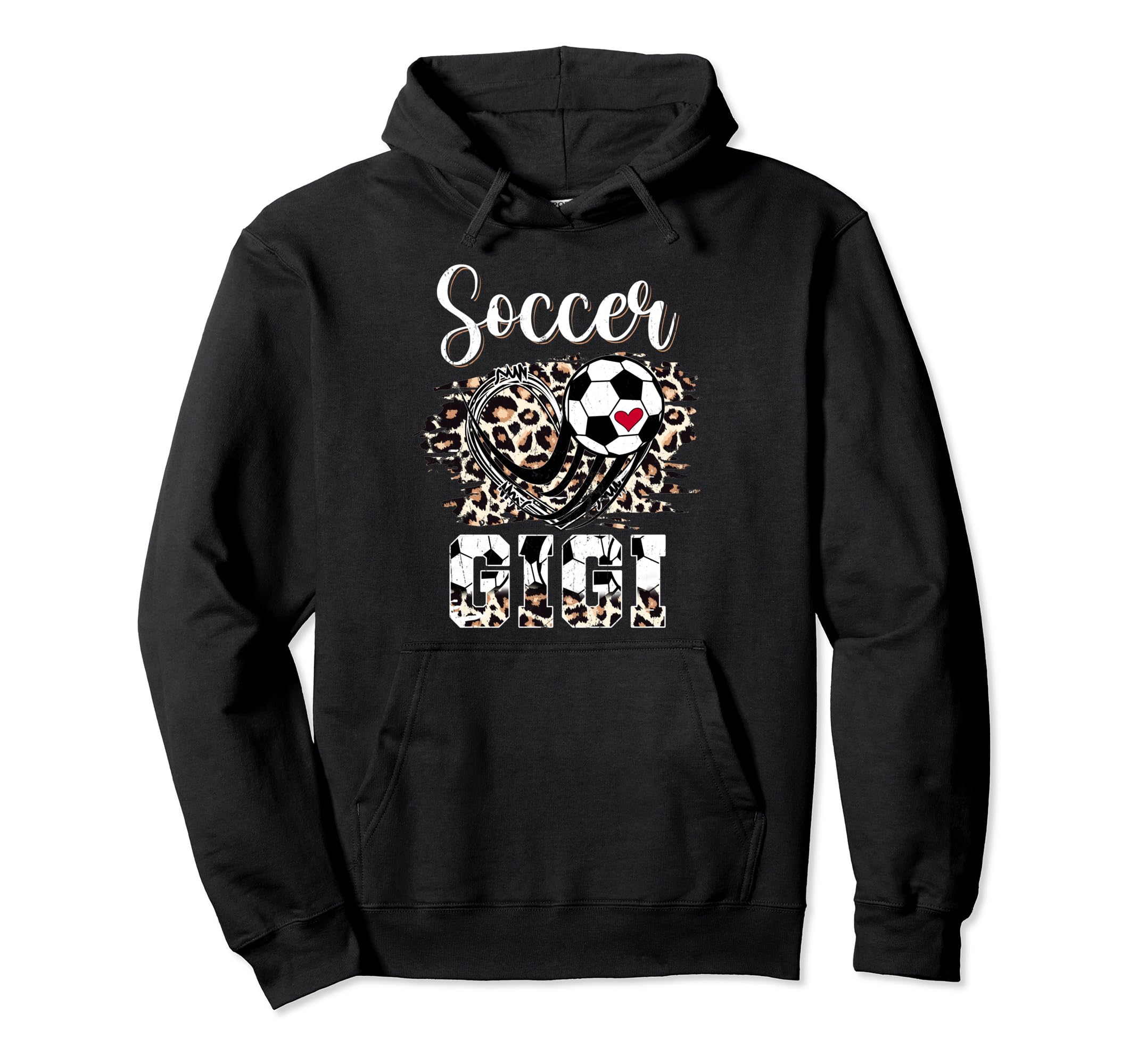 Soccer Gigi Leopard Funny Mothers Day Hoodie - Novelty Apparel Men Women