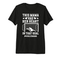 Proud Soccer Goalie Mama Soccer T-Shirt - Casual Everyday Wear for Adults