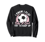 Soccer Soccer Player Sweatshirt - Casual Everyday Wear Men Women