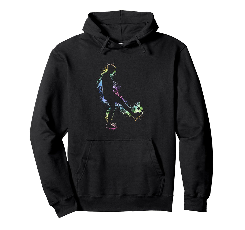 Soccer Silhouette Hoodie - Casual Everyday Wear Men Women