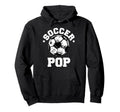 Soccer Pop Soccer Ball Distressed Hoodie - Custom Art Print Men Women