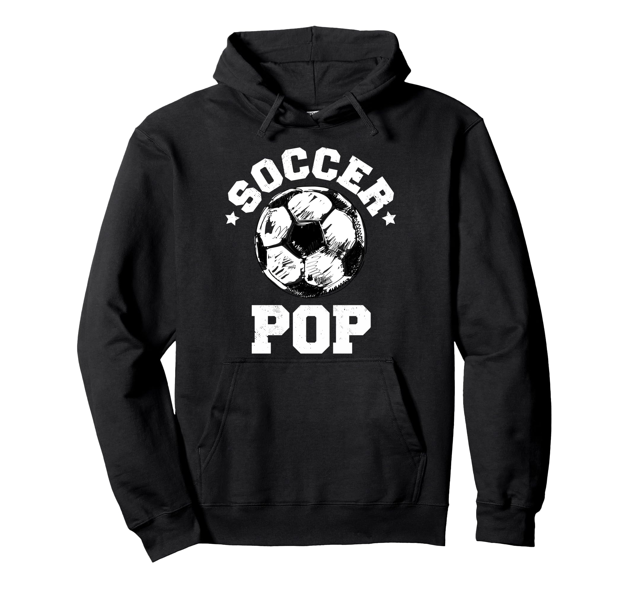 Soccer Pop Soccer Ball Distressed Hoodie - Custom Art Print Men Women