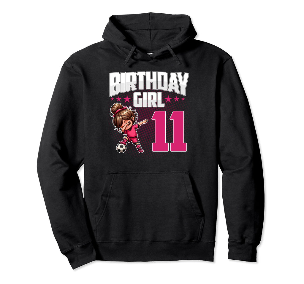 11Th Birthday Soccer Dabbing 11 Years Old Hoodie - Novelty Apparel Unisex
