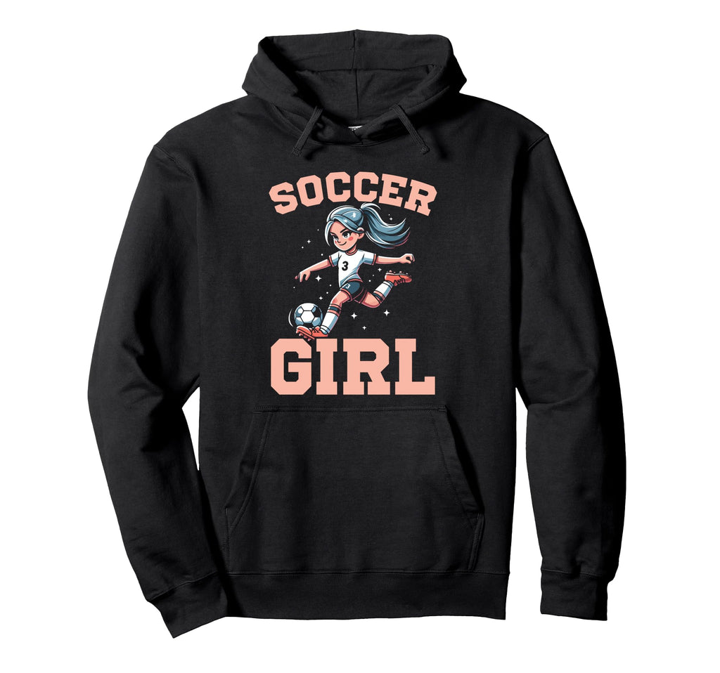 Soccer Kicking Ball Goalie Soccer Hoodie - Custom Art Print for Adults