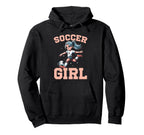 Soccer Kicking Ball Goalie Soccer Hoodie - Custom Art Print for Adults