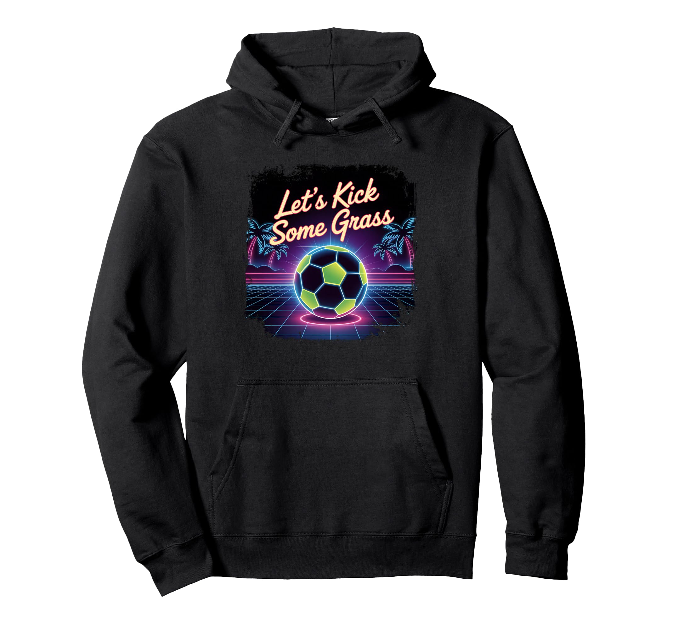 Let S Kick Some Grass Soccer Mom Hoodie - Casual Everyday Wear for Adults