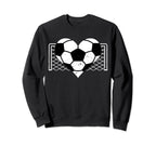 Soccer Goalkeeper Heart Funny Soccer Sweatshirt - Unique Graphic Unisex