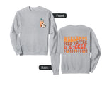 Weekends Iced Coffee And Soccer Sweatshirt - Aesthetic Graphic Unisex