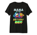 Mama Birthday Basketball Soccer Ball T-Shirt - Custom Art Print Unisex