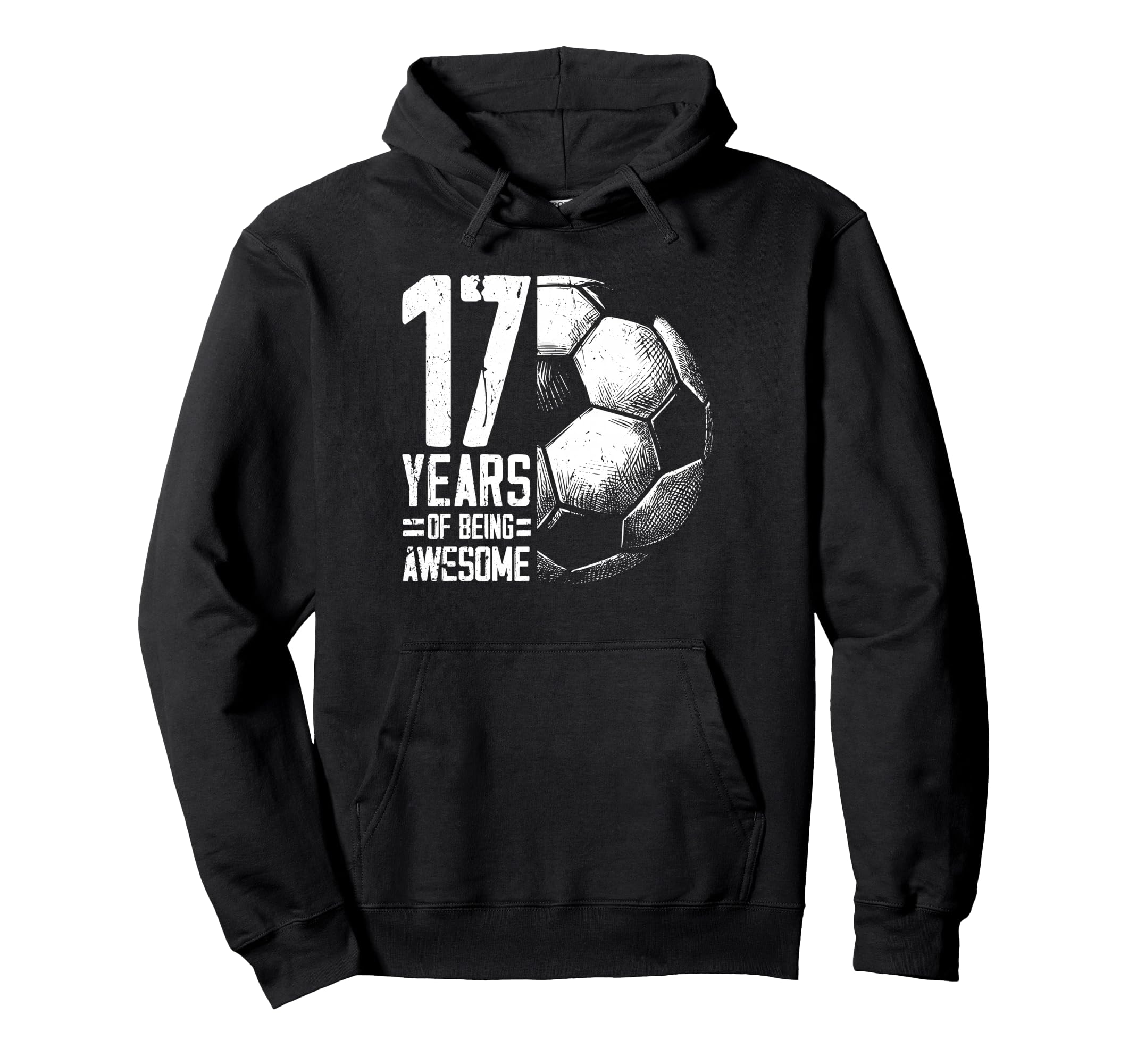 17Th Birthday Soccer Player Football 17 Hoodie - Novelty Apparel Men Women