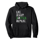 Eat Sleep Soccer Repeat Sport Hoodie - Trendy Graphic Unisex