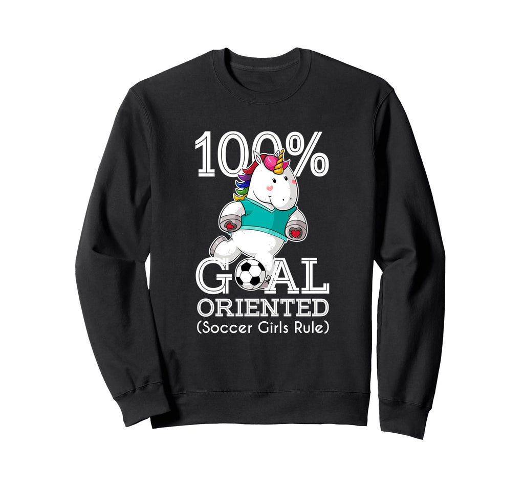 100 Goal Oriented Soccer Rule Sweatshirt - Unique Graphic for Adults
