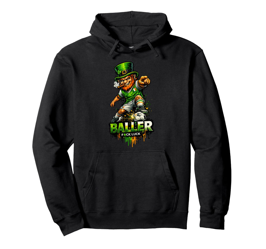 Soccer Leprechaun St Patricks Irish Luck Hoodie - Graphic Print Men Women