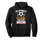 My Favorite Goalie Calls Me Mum Soccer Hoodie - Minimalist Print Unisex