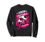 I Know I Play Like Try To Sweatshirt - Casual Everyday Wear for Adults