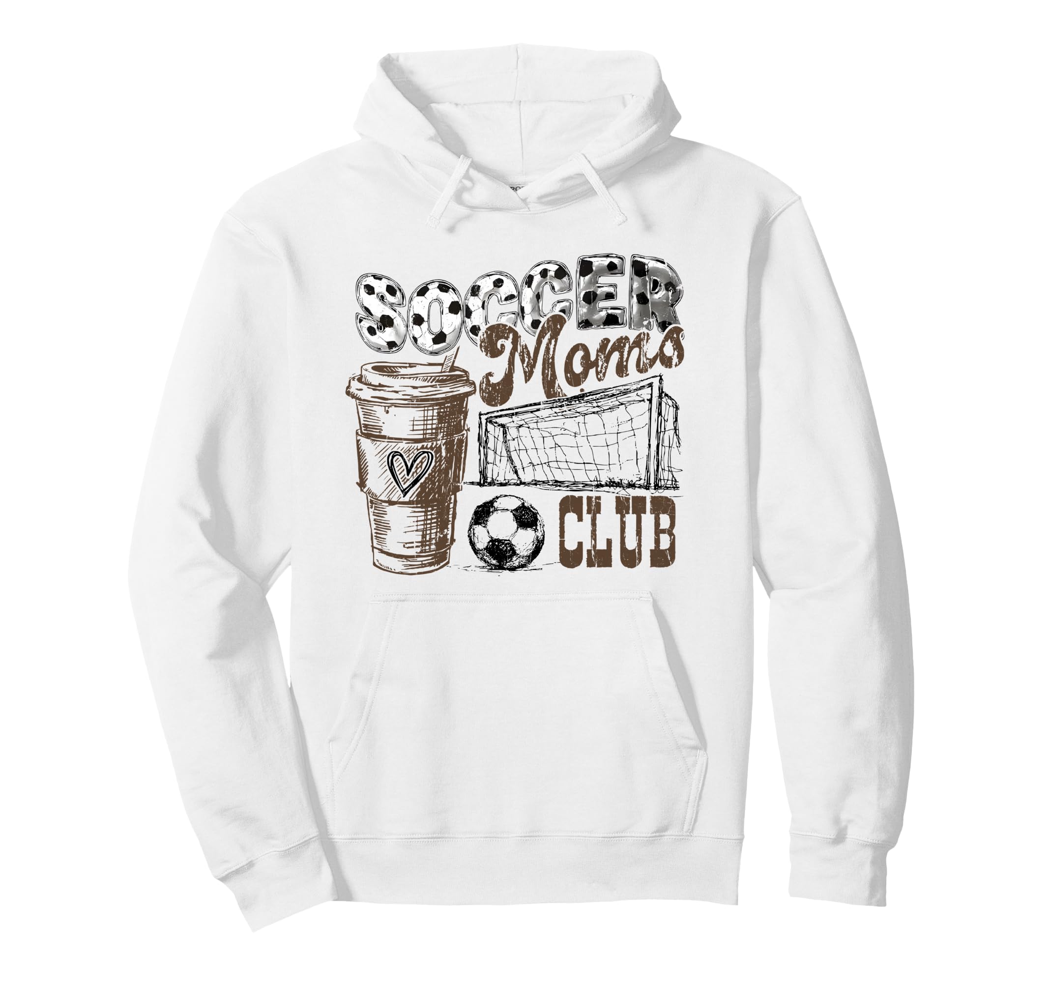 Soccer Moms Club Livin That Soccer Mom Life Hoodie - Graphic Print Unisex