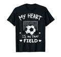 My Heart Is That Field Soccer Player T-Shirt - Custom Art Print for Adults