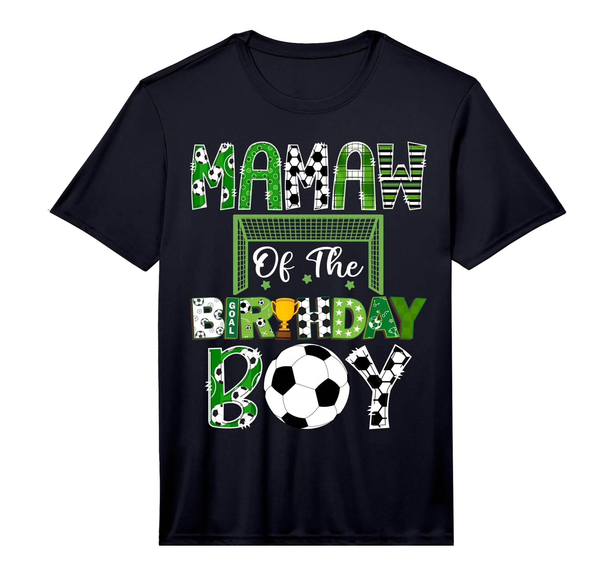 Mamaw Birthday Soccer Lover Game T-Shirt - Fun Novelty Design Men Women